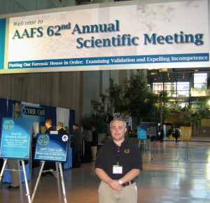 Justin McShane at the AAFS conference